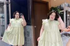 Nàng thơ Gabby tự tin diện đầm baby doll cho người mập.jpg Nàng thơ Gabby tự tin diện đầm baby doll cho người mập.jpg