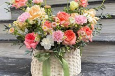 Giỏ hoa 500k tại Vĩnh Phúc – Món quà sang trọng trong tầm giá.jpg